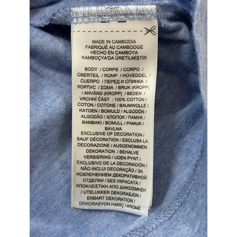 Polo Ralph Lauren Mens Heather Blue Crewneck Pony Logo T-Shirt NWT Medium